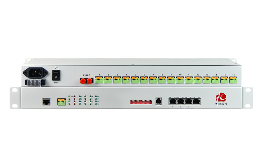 飛暢科技-4路百兆以太+16路RS232/422/485/TTL 光纖收發(fā)器